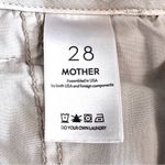 MOTHER Denim Mother The Major Zip Ankle Pant in Chalk It Up Oat Oatmeal Size 28 Photo 14