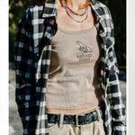 Volcom 1991 Strappy Cotton Graphic Tank Taupe XL Photo 5