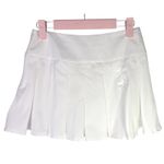 NWOT MakeMeChic White Pleated Bow Knot Y2K Skater Mini Skirt XS Photo 5