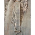 True Religion  Women's Distressed Denim Jacket Blue Size M Casual Button Front Photo 9