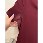 FIGS Top Womens Small Casma Three Pocket Scrub Burgundy V-Neck Short Sleeve Photo 4