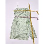 Princess Polly After Though Dainty Ditsy Green Floral Satin Mini Slip Dress 6 Photo 7