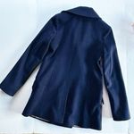 Fleurette Women’s Reese Midnight Double Breasted Wool Peacoat Size 0 Blue Photo 5