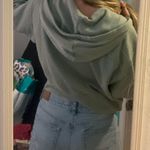 Knox Rose Cropped Green Sweater Photo 2