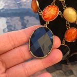 Charming Charlie  Vintage Bib Statement Necklace Orange Black Photo 1