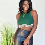 NWT HUNTER GREEN SLEEVELESS CROP TANK TOP WITH RHINESTONES‎ Size L Photo 2