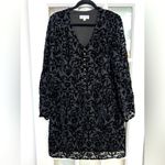 Nanette Lepore Whimsical Goth Romantic Velvet Burnout Midi Dress Size 12 Large L Photo 9