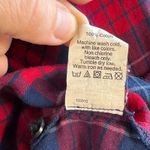 Madewell  Plaid Shirt Button Down Long Sleeve Red Blue‎ Womens Size M Lightweight Photo 4