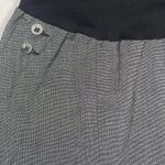 Motherhood Maternity Skirt Women's Size Medium Black Check Pockets twModest Midi Photo 2