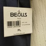 Coral Bay  NWT Size Petite Large Navy Blue Beach Umbrella Patriotic Graphic Tee Photo 6