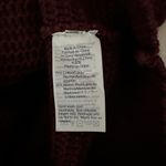 Madewell Side Button Ribbed Turtleneck Sweater in Heather Burgundy Cherry Size S Photo 5