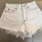 BDG Urban Outfitters‎  Pitched Waist White Denim Shorts Size 27 raw hem Photo 7