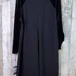 Tommy Hilfiger Size 16W Velvet Sleeve Crewneck Black A-Line Party Cockta… Photo 2