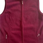 Karen Scott Women's Karin Scott Sport Fleece Vest Burgundy L Photo 4