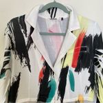 Origami By Vivian Mesh Tulle Layered Multicolored Jacket Dress S Photo 7