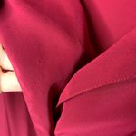 Vintage Burgundy Maroon Blouse Sz 12 Medium Red Photo 6