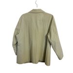 Eileen Fisher  Light Green Quilted Button Front Jacket Size 1X FLAWS Cotton Blend Photo 1