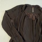 Free People  Shine Bright Cowl Top in Midnight Brown Photo 4