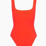 Aritzia Original Fire Opal Square-neck Women’s Orange One Piece 2XS Photo 1