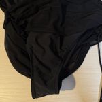 Womens FactMe One Piece Swimsuit XL Black Tummy Control Swim Dress Ruched Side Photo 9