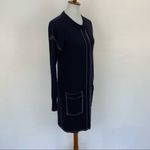 Banana Republic  Knit‎ Dress Small Blue Button Up Workwear Classic Photo 3