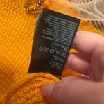 H&M NWOT Orange  Crochet Knit Sweater Dress Size M Photo 5