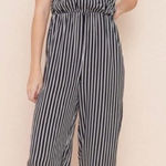 Garage | Stripe Wrap Jumpsuit w/ Pockets Photo 0