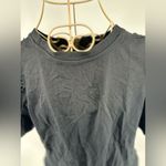 ZARA black short puff sleeve 100% cotton short sleeve dress size medium Photo 11