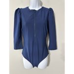 Stylest DREAMSCULPT® PUFF SLEEVE ZIP One Piece Swimsuit Navy NWOT Size M Blue Size M Photo 4