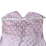 Free People New Love Mini Slip Dress | Lilac Satin Lace Bodice | Women’s Size S Purple Photo 4