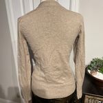 Banana Republic Silk Cashmere V-neck pullover Neutral Classic Work Casual Preppy Tomboy Luxury Soft High Quality Materials soft comfy cozy Sand Tan Brown Photo 4