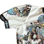 Kaimilan White Floral Print Knee Photo 5