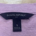 Banana Republic Top Womens Small Pink Linen Blend Boxy Knit Preppy Chic Photo 3