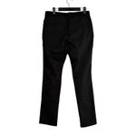 ZARA Chino Ankle Wide Leg Trouser Dress Pant Stretch Straight Leg Pocket S Black Photo 10
