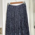 Vintage 90s crushed velvet burnout maxi skirt Blue Size M Photo 7