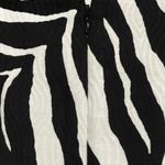 Talbots Black White Zebra Mini Skirt 8P A Line Whimysgoth Slit Modern Abstract Photo 2