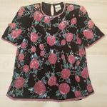 Leslie Fay {M} Vintage  Evenings Sequin & Beads Top Photo 0
