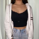 Hollister White  Cropped Jacket Photo 0