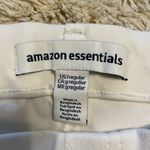 Amazon Essentials White Pull on jeans sz L Photo 2