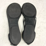 Lucky Brand  Black Leather Strappy Thong Flat Sandals Size 9 Photo 9