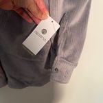 Apana Women's Corduroy Long Sleeve Snap Down Shirt Jacket - Shacket Medium Gray Photo 4