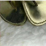 Sigerson morrison brown leather kitten heel sandal Gold Size 8 Photo 4