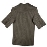 Banana Republic ‎ Merino Wool Cable Knit Short Sleeve Sweater Top Small Fisherman Photo 1