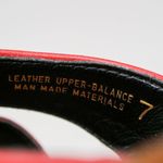 Vintage 90s Gama Studio Red Leather Platform Clog Toe Sandals Size 7 Photo 7