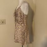 ZARA  Yellow Floral Draped Satin Effect Mini Dress Size L NWT New With Tags Photo 12