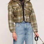 Bagatelle NWT Green and Cream Utility Cropped Jacket Photo 1