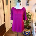 Pink Coconut Boutique  EUC Fuchsia Ruffle Sleeve Blouse Photo 1