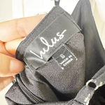 Lulus  Size S Floria Black Floral Polka Dot Tiered Ruffle Midi Dress‎ Photo 1