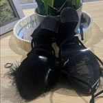 SheIn Black Heels with Fur Accent Photo 2