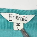 Energie Womens Y2K Striped Baby Tee Size M Ruched Going Out Mallcore Retro Photo 9